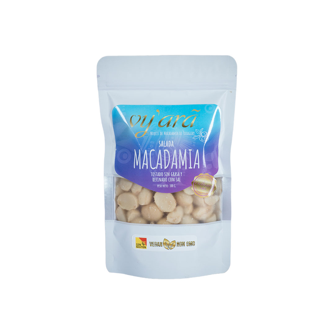 Nuez Macadamia NON GMO Con Sal 100 Gr.
