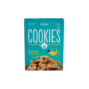 Cookies con avena, banana y uvas pasa Delikids 225 gr.