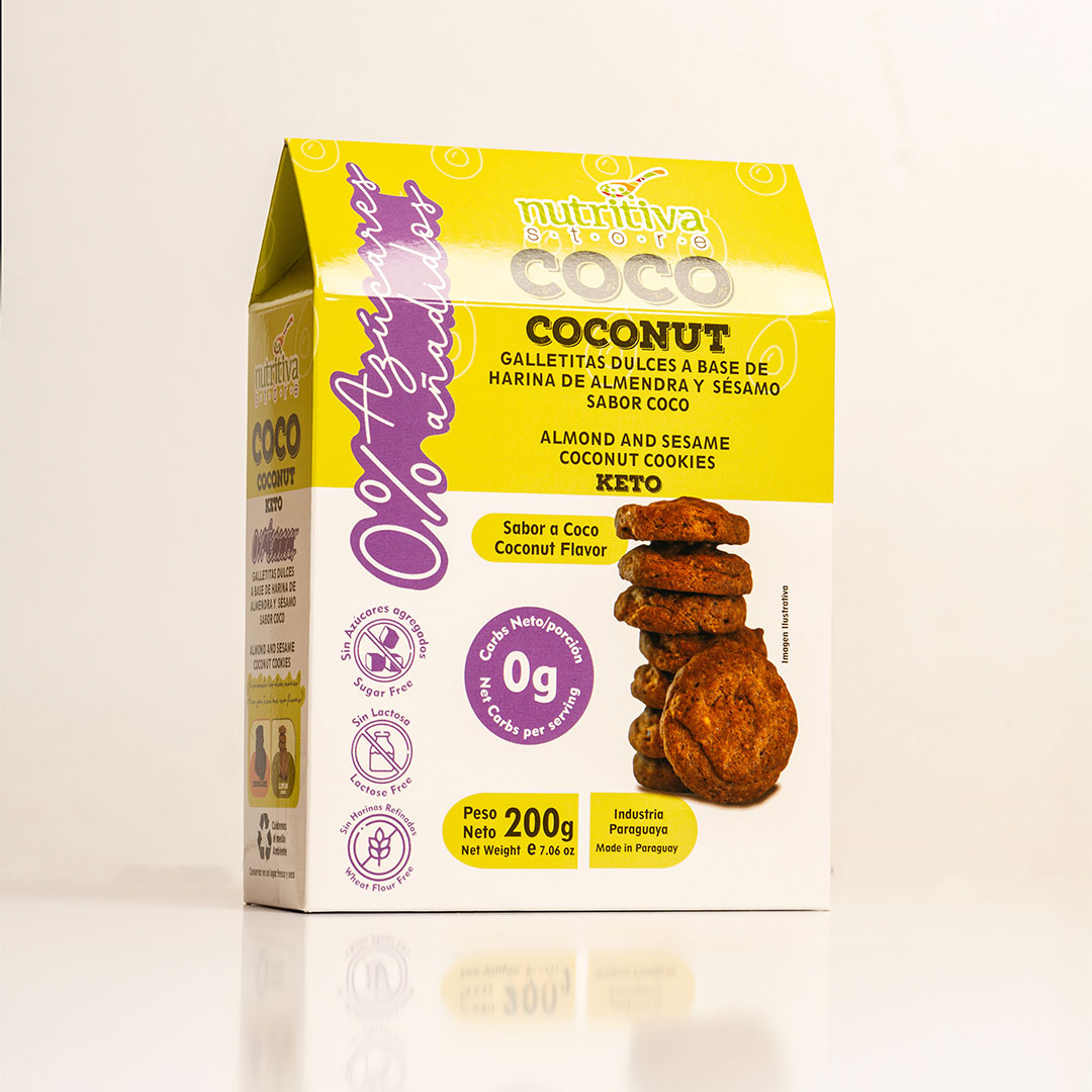 Galletitas Dulces Cookies de Coco Keto