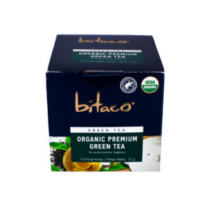 Green Tea Tostado Orgánico Bitaco 10 Pirámides