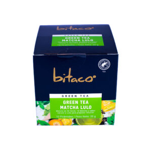 Green Tea Matcha Lulo natural Bitaco 10 saquitos piramidal