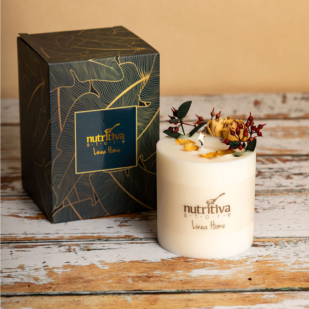 Vela Aromatica Nutritiva Linea Home Rose