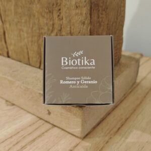 Biotika Shampoo Solido Romero Y Geranio 70 Grs