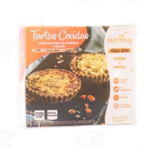 Tarta Keto de Jamon y Queso X 2 Nutritiva.