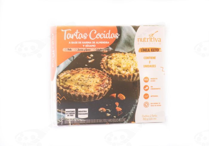 Tarta Keto de Jamon y Queso X 2 Nutritiva.