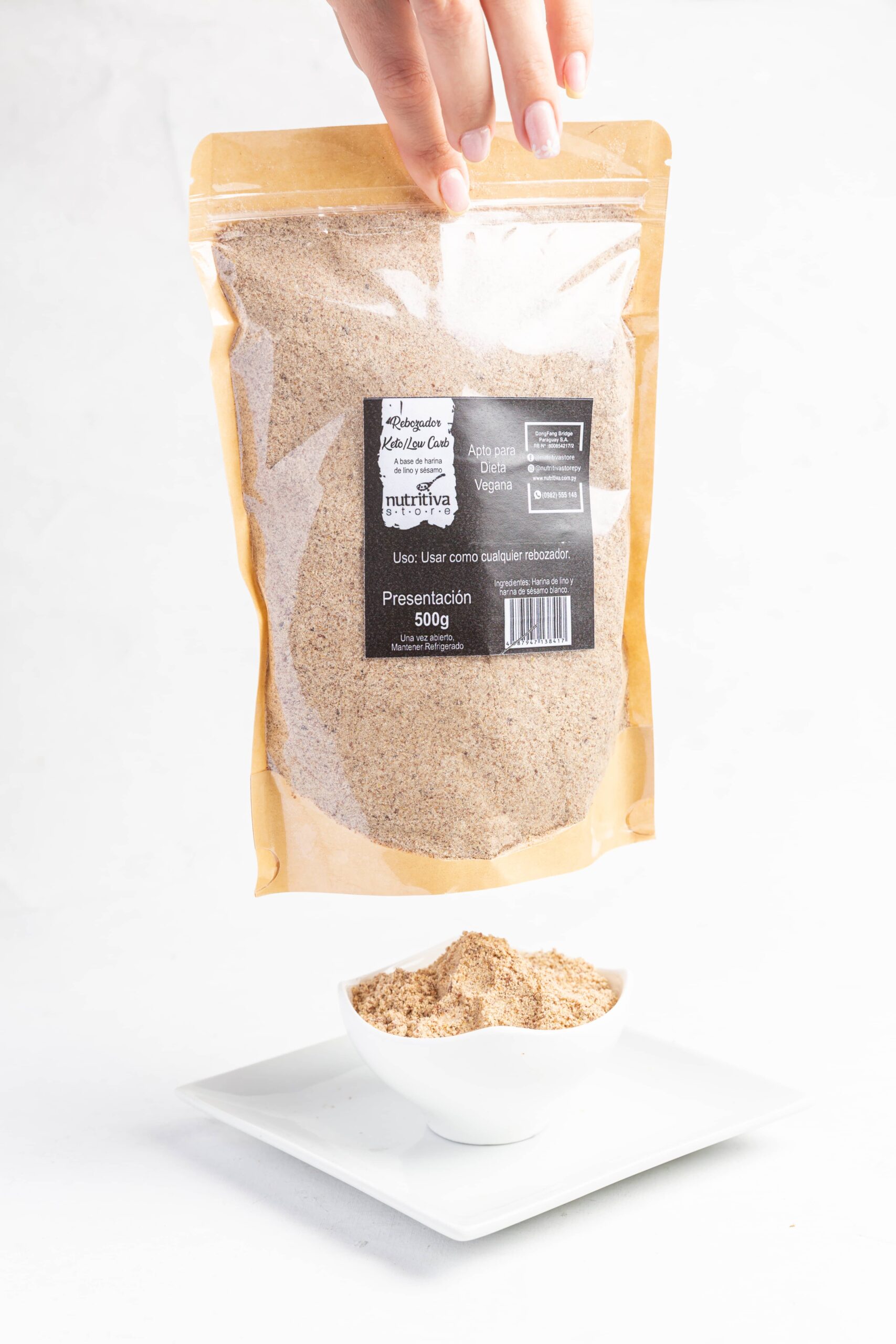 Rebozador a base de pan de almendra molido 500Ml - LOW CARB.